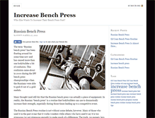 Tablet Screenshot of increase-bench-press.com